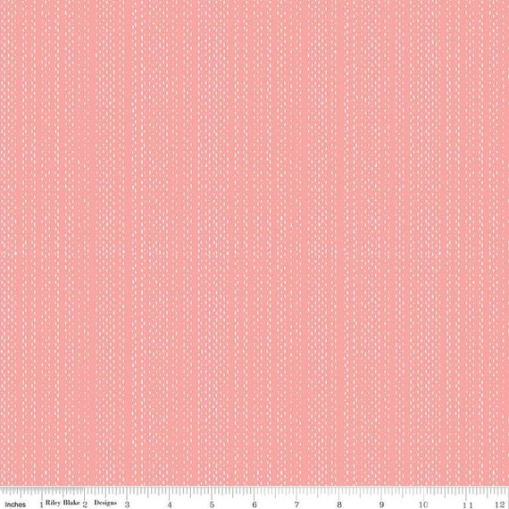 Moonchild-1/2 Yard Increments, Cut Continuously (C13826 Signals Coral) by Fran Gulick for Riley Blake Designs