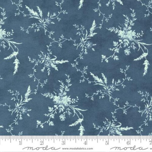 Cascade-1/2 Yard Increments, Cut Continuously (44323-14 Budding Vines Dusk) by 3 Sisters for Moda