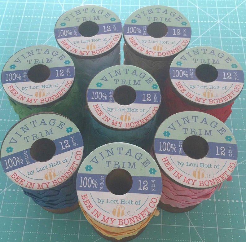 Download Vintage Trim Spools by Lori Holt of Bee in My Bonnet for Riley | Etsy