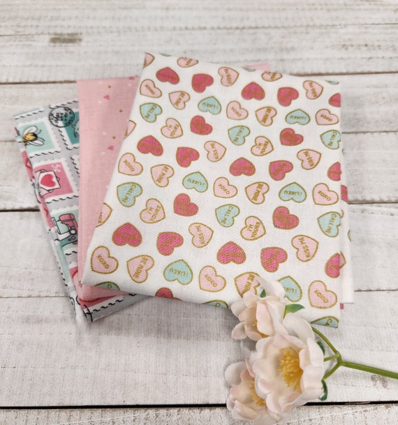 Mint For You - Fat Quarter Bundle (3 Fabrics) by Melissa Mortenson for Riley Blake Designs