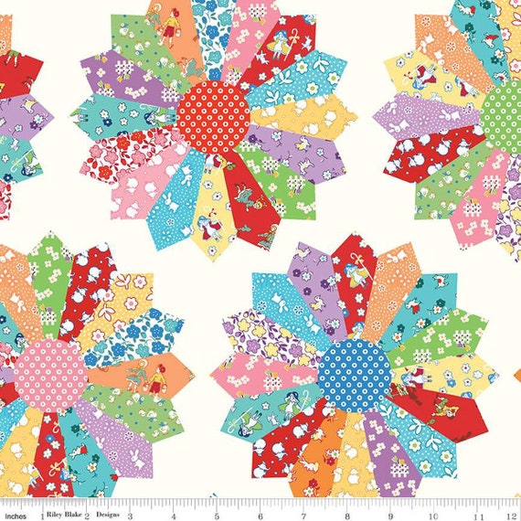 Storytime 30s - 1/2 Yard Increments, Cut Continuously (C15072 Dresden Cheater Print Multi)