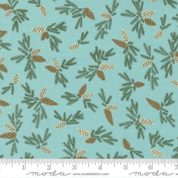 Good News Great Joy-1/2 Yard Increments, Cut Continuously (45563-16 Pinecone Frost) by Fancy That Design House for Moda