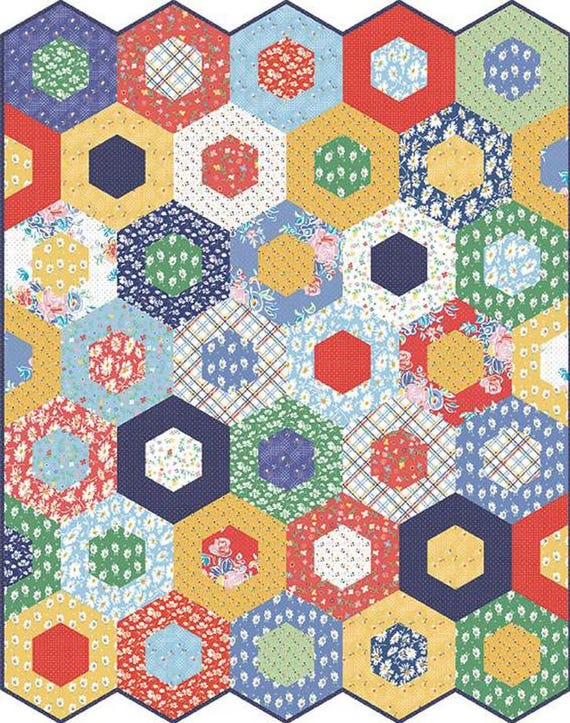 Easy Garden Printed Quilt Top for Pattern P205-EASYGARDEN by American Jane for Riley Blake Designs