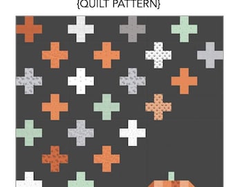 Swiss Fall Bliss Quilt PAPER Pattern - Finished Size 72" x 81” - by Amanda Niederhauser