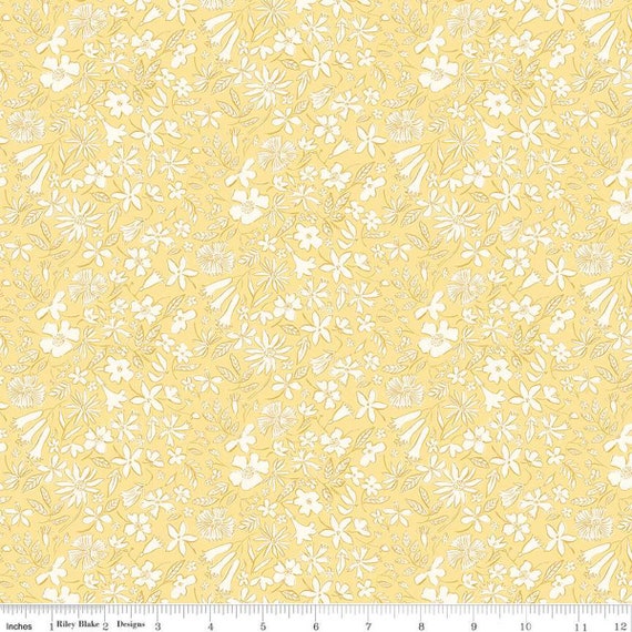 Liberty Riviera - 1/2 Yard Increments, Cut Continuously (01666459C Summer Sketch C) Liberty Fabrics for Riley Blake Designs