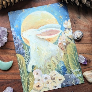 Moon Rabbit - Postcard