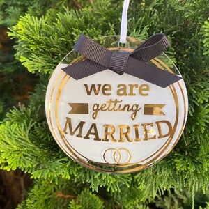 Engagement Personalized Christmas Ornamant - Acrylic