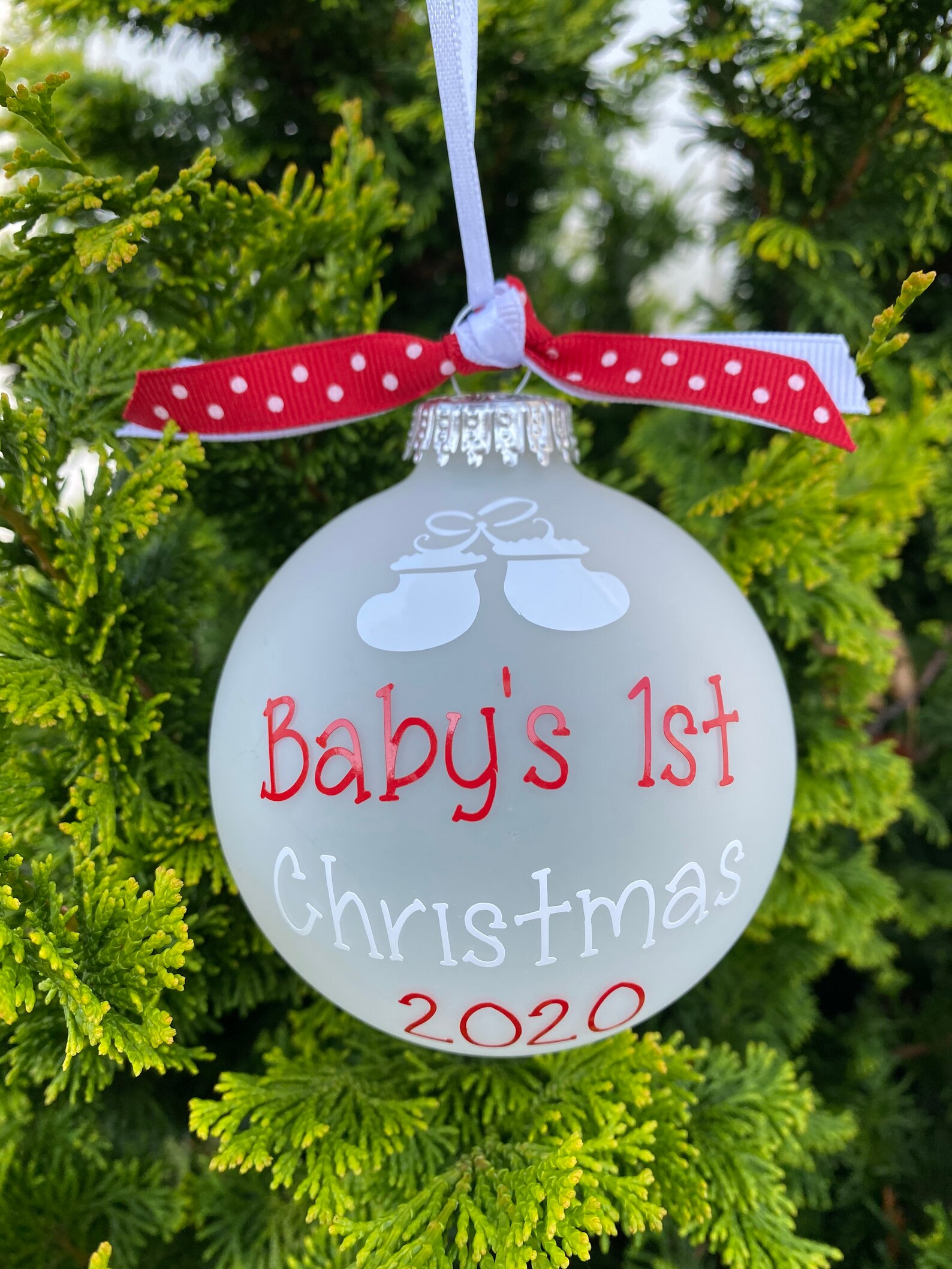 Baby's 1st Personalized Christmas Ornament | Etsy
