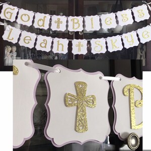 God Bless Communion / Christening Banner