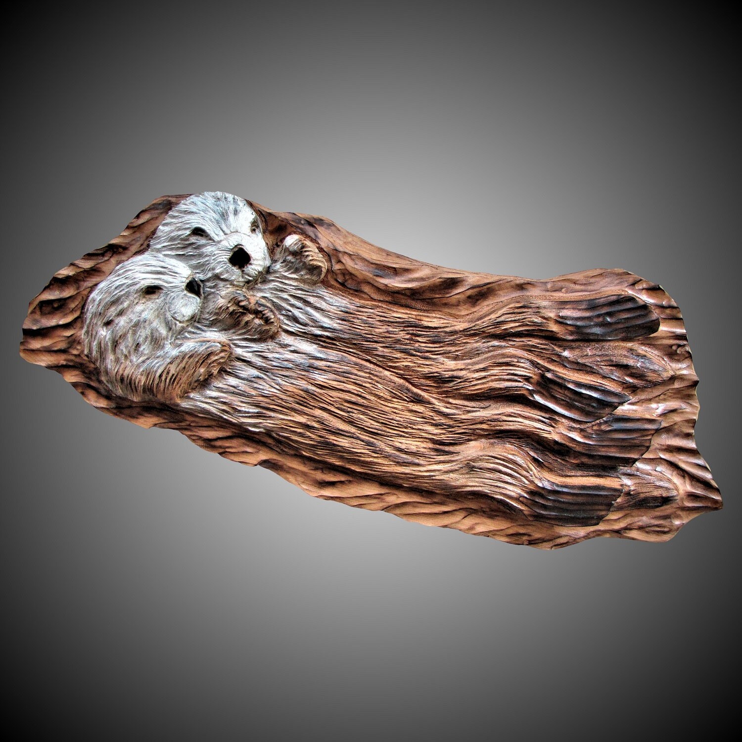 Fixation Des Mains Dort Loutres Mur De Sculpture Etsy