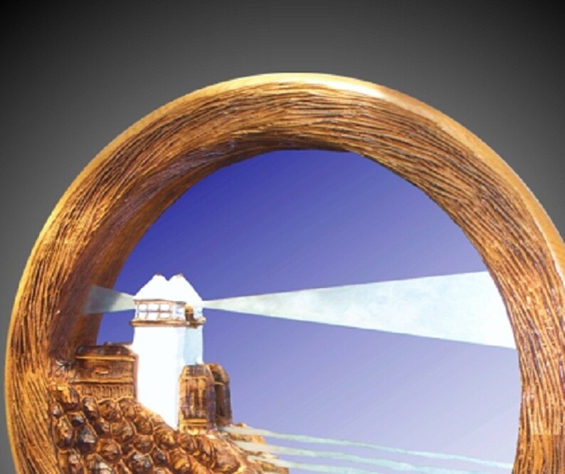 East Coast Lighthouse Mirror Wall Carving Hand Made Etsy