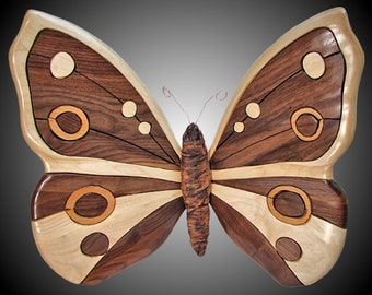 Butterfly Version 1 Wall Carving