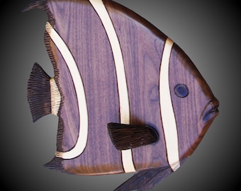 French Angelfish Wall Carving