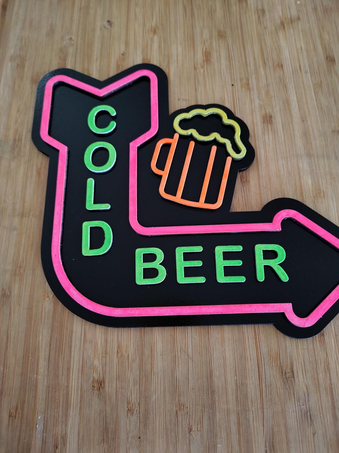 Cold Beer Wall Sign - Etsy
