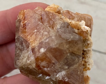 Elestial Orange Scheelite in Muscovite Specimen Nice Scheelite Top Grade