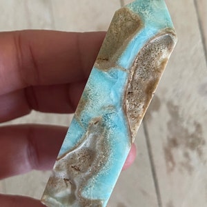 Hemimorphite Tower Blue Hemimorphite Tower Crystal Point Crystal Tower Turquoise Blue Vug H2 Box 75*