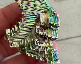 Ascending Rainbow Bismuth Crystal Fortress Rainbow Chakras Rainbow Bismuth Box 78