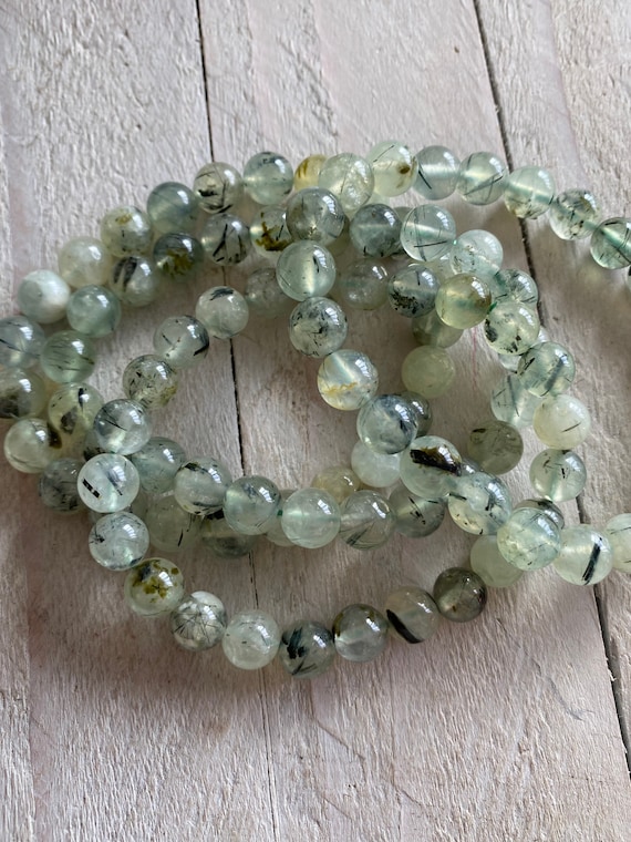 Prehnite & Epidote Stretchy Bracelets Prehnite & Epidote Stretchy Bracelets