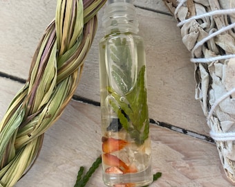 Four Directions Personal Roll On Grounding and Protection Cedar Smudge Sage Sweetgrass