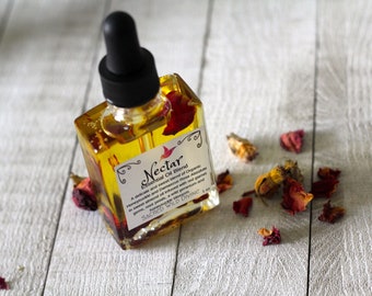 Nectar. Rose Otto and Honeysuckle perfume oil / natural perfume / vegan / cruelty free / essential oil