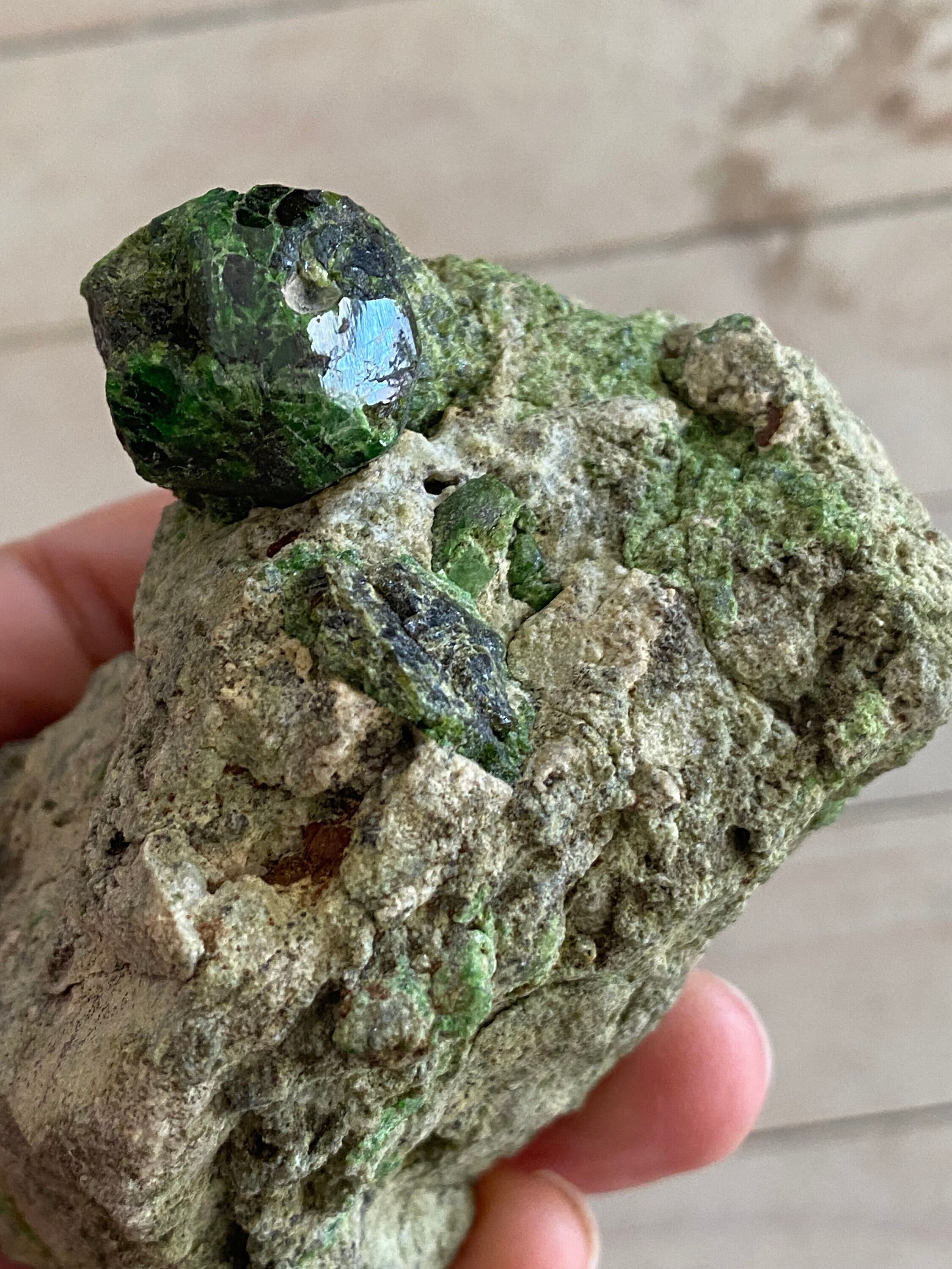 グリーンガーネット（デマントイド？）の母岩付き原石（パキスタン産） パキスタン産大粒グリーンデマントイドグリーンガーネット 箱45 - Etsy