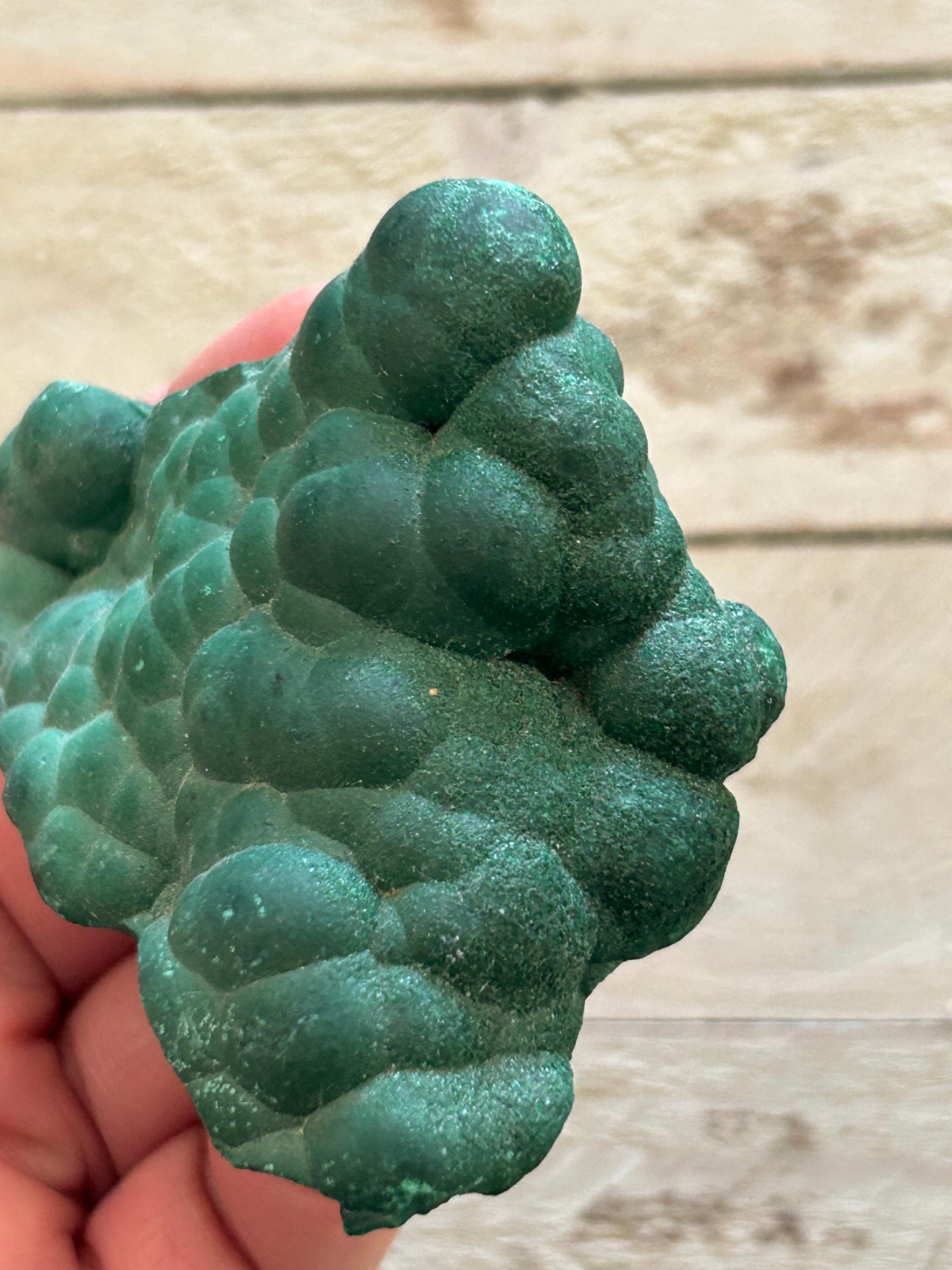 コンゴ産グリーンボトリオイドマラカイト スパークリーマラカイト