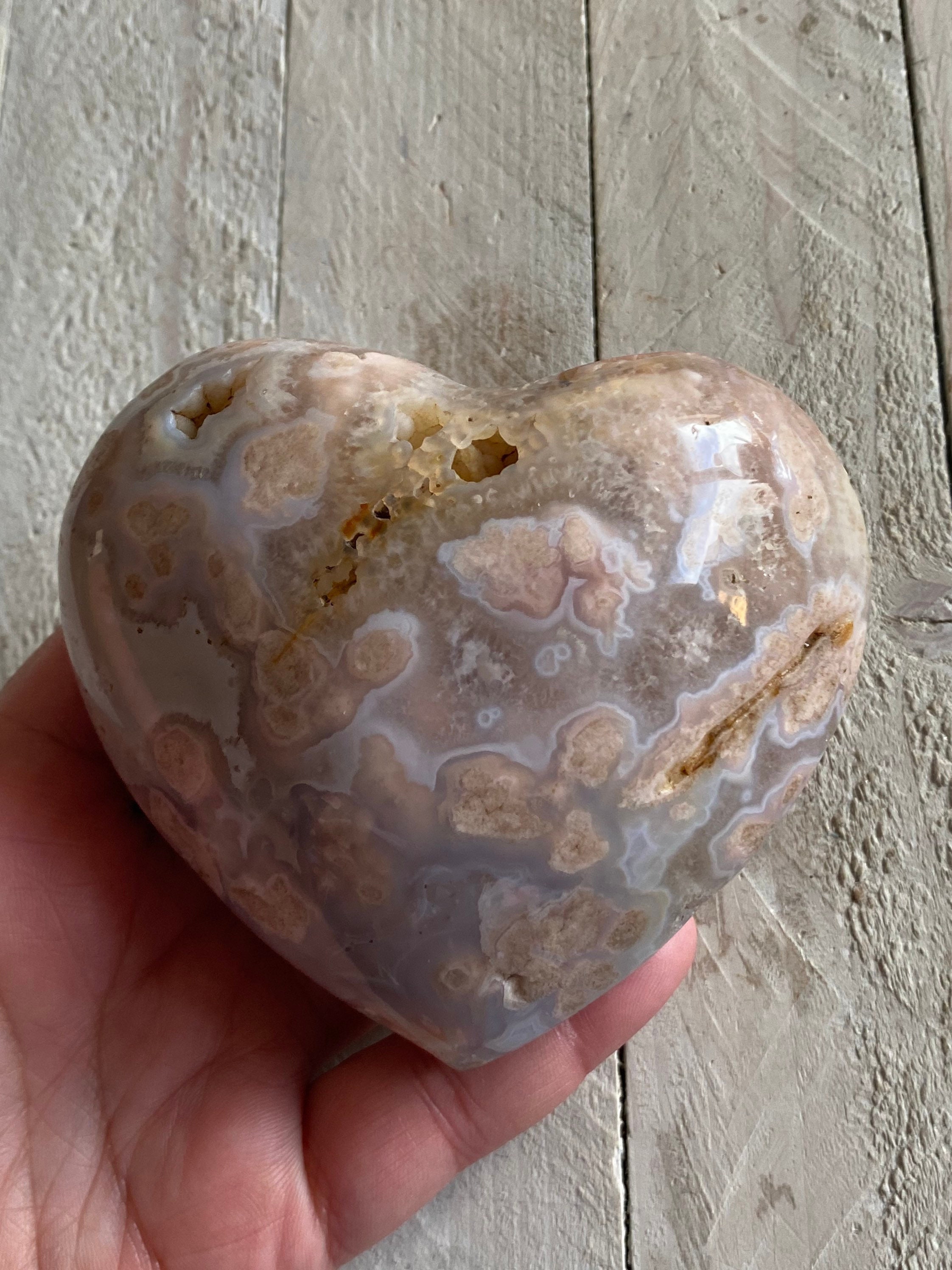 大輪瑪瑙ハート：マダガスカル産ブドウ状プルーム瑪瑙 - Etsy 日本