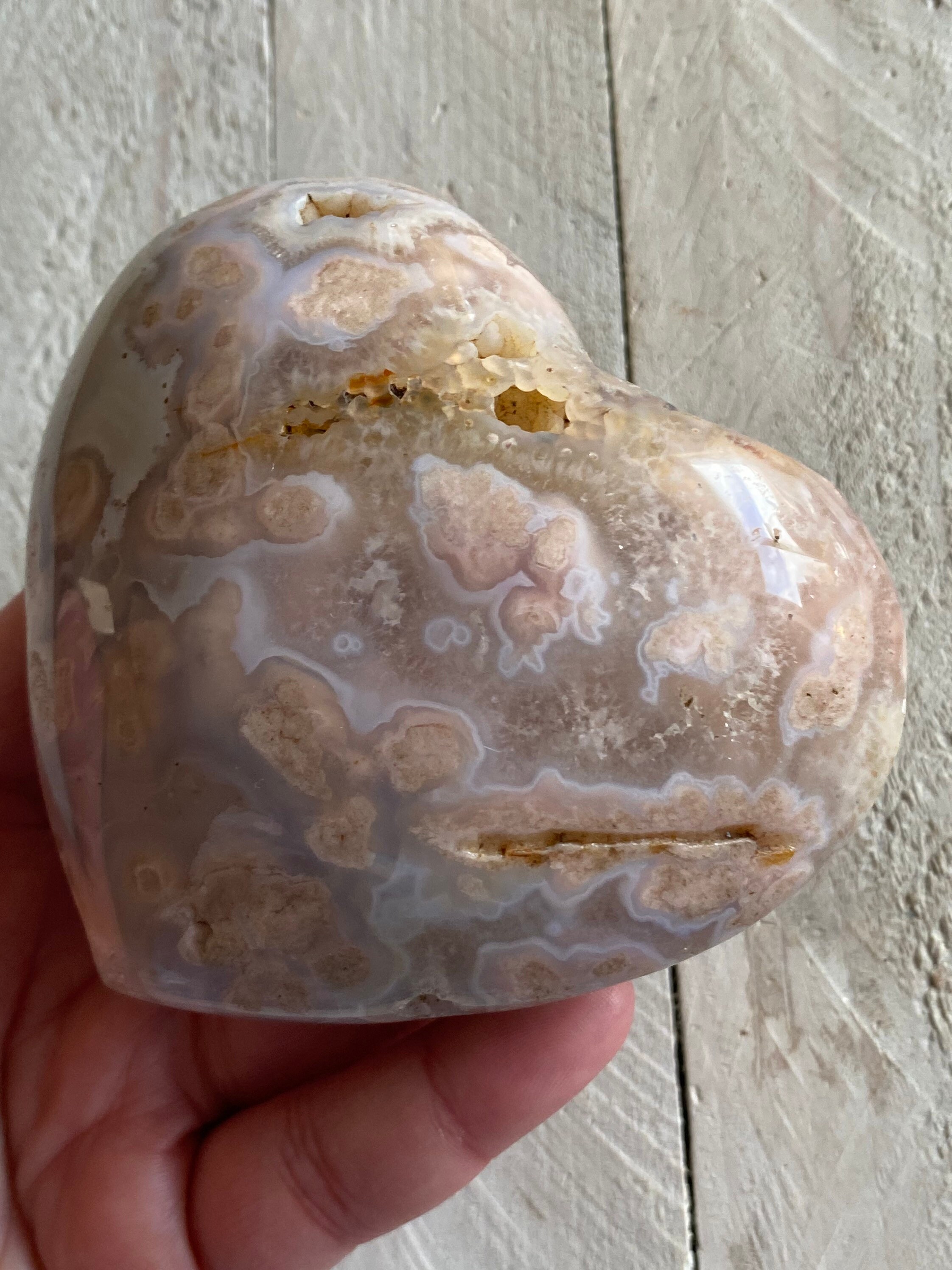 大輪瑪瑙ハート：マダガスカル産ブドウ状プルーム瑪瑙 - Etsy 日本