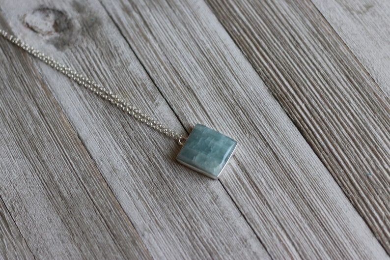 Aquamarine Necklace Aquamarine Pendant Large Aquamarine Necklace turquoise stone