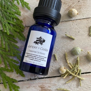 Juniper and Cedar Organic Essential Oil Blend - Protection and Grounding