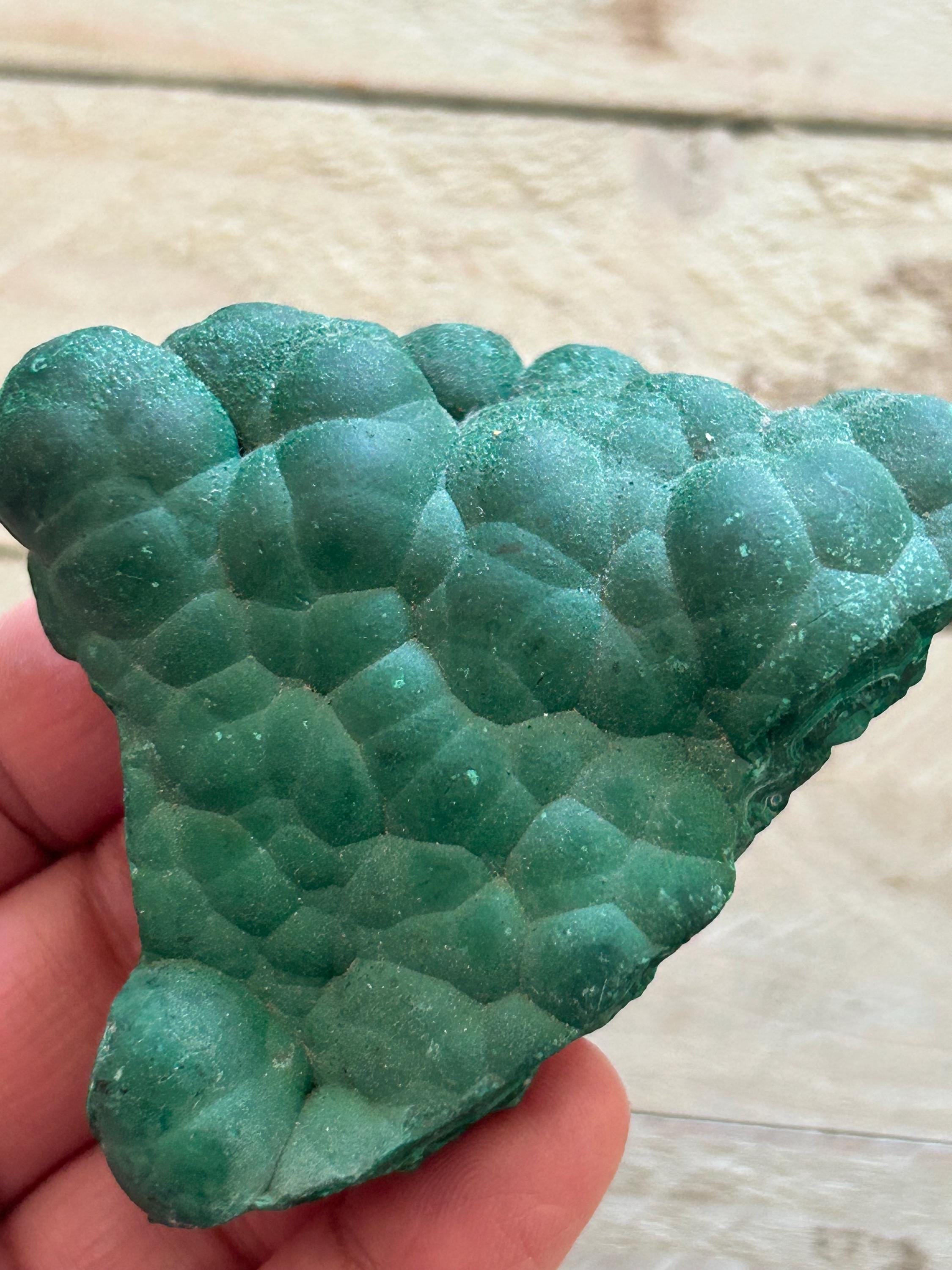 コンゴ産グリーンボトリオイドマラカイト スパークリーマラカイト