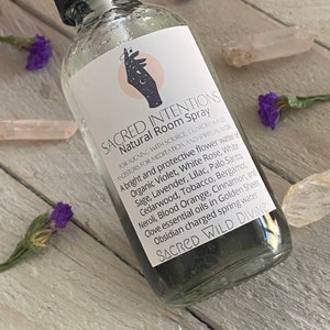 Sacred Intentions Natural Organic Essential Oil Spray