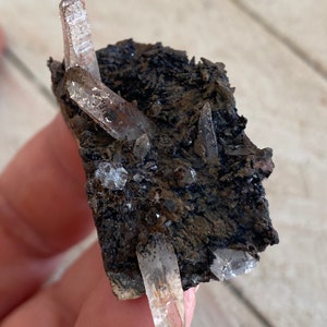 Micro Quartz on Goethite from Santa Eulalia Quartz and Goethite Small Quartz Box E*