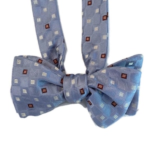 Silk Bow Tie  for Men - Horizon  - One-of-a-Kind, Handcrafted - Self-tie or Pre-tied