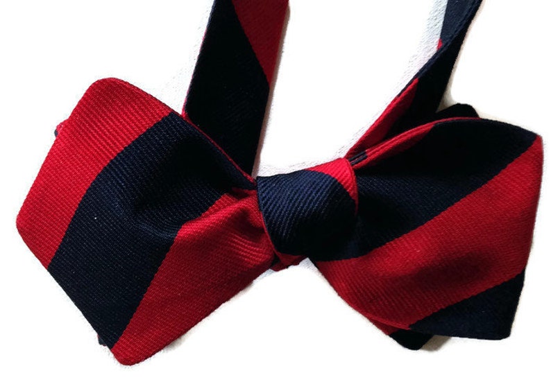 Handcrafted Blazer Self-tie Silk Bow Tie for Men One-of-a-Kind Free Shipping
