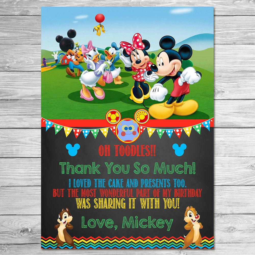 Mickey Mouse Clubhouse Birthday Poster