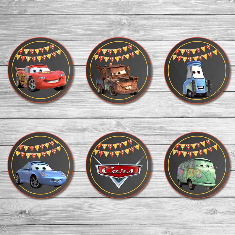 disney cars cupcake rings