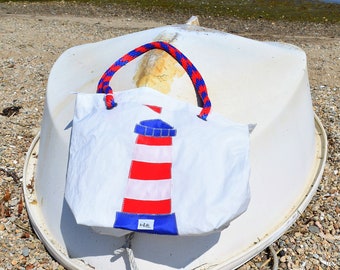 Recycled Sail Lighthouse Bag