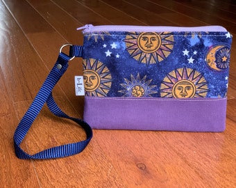 Celestial Sun and Moon Wristlet