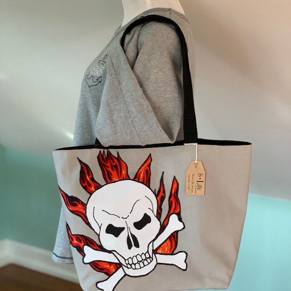 Skull Canvas Bag