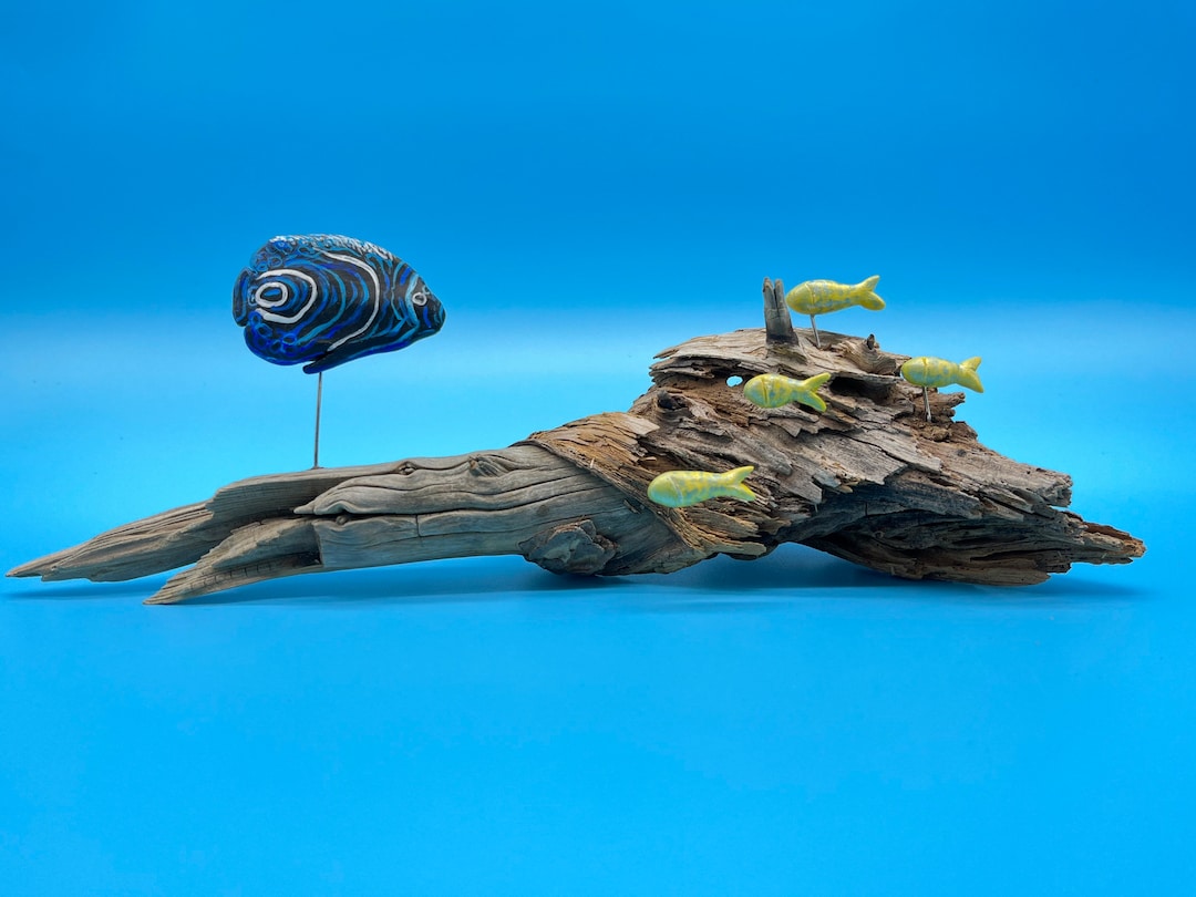 Tropical Fish Wood Sculpture/art Etsy