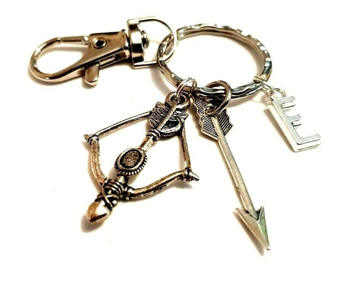 Personalized Bow & Arrow Keychain GOT Archer Weapons Line Etsy
