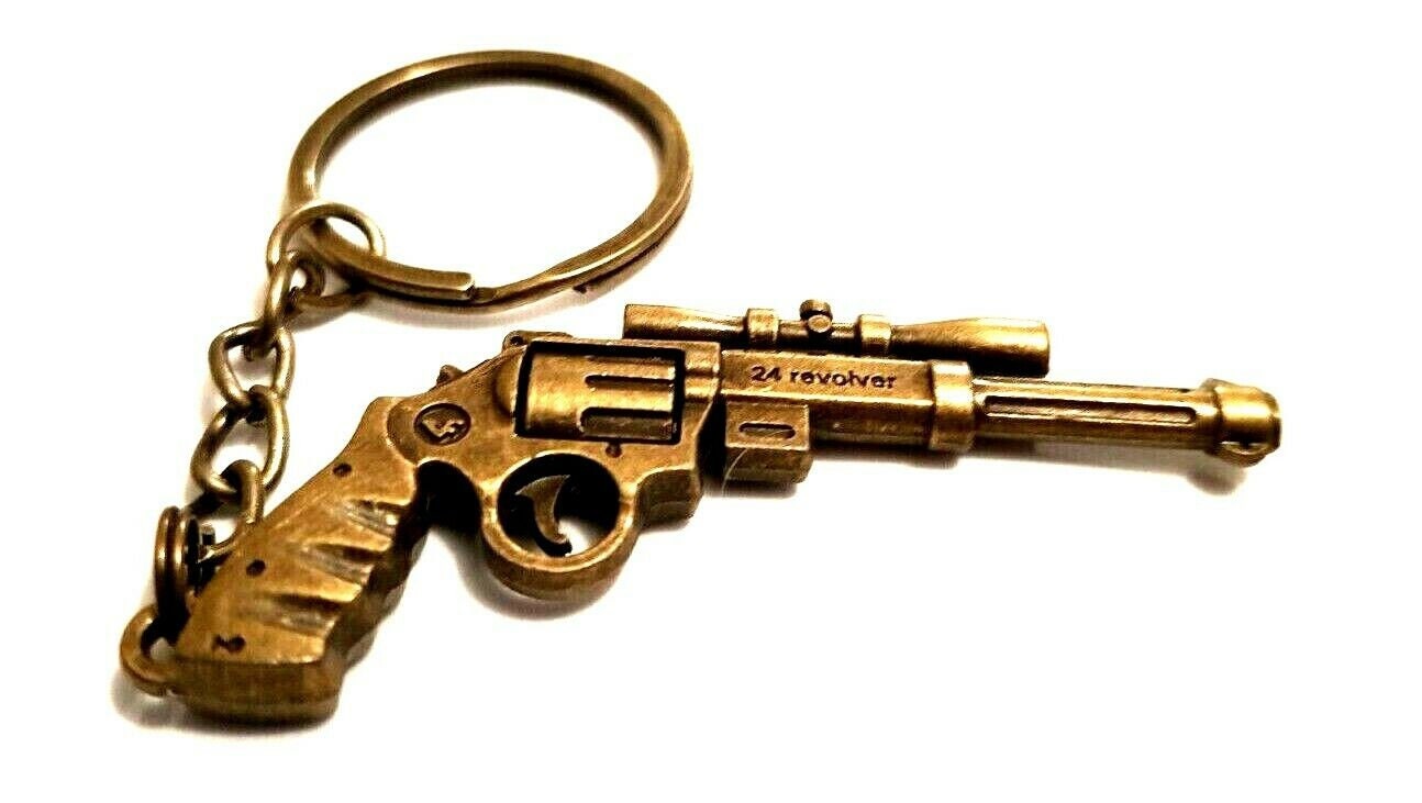24 Revolver Model Gun Keychain Pistol Keyring Shooter Bag Etsy