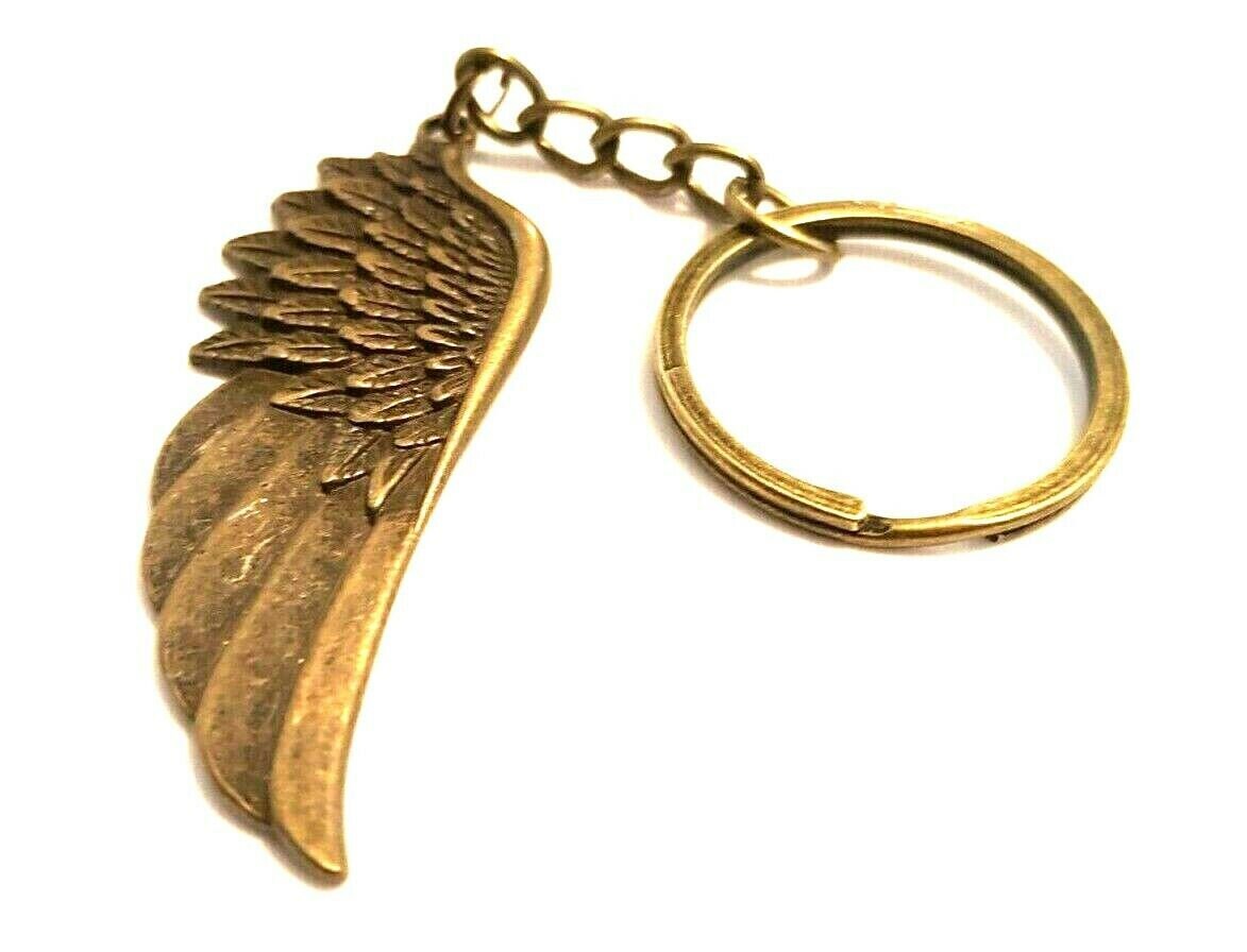 Bronze Alloy Keychain Key Ring Chain Angel Wing Bag Charm Pendant Cool Gift Bronze Alloy Keychain Key Ring Chain Angel Wing Bag Charm Pendant Cool Gift