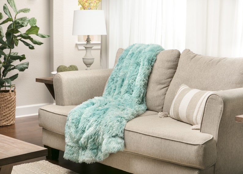 Chanasya Super Soft Fuzzy Shaggy Faux Fur Throw Blanket Etsy