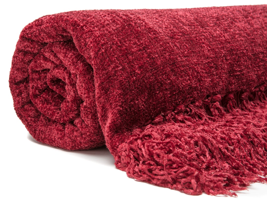 Chanasya Chenille Throw Blanket Etsy