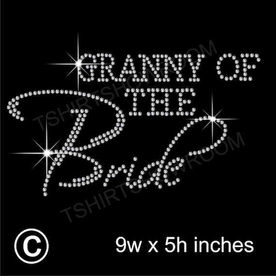 /"Mother of the Bride/" Party Rhinestone Transfer Hotfix Iron on with a Free Gift