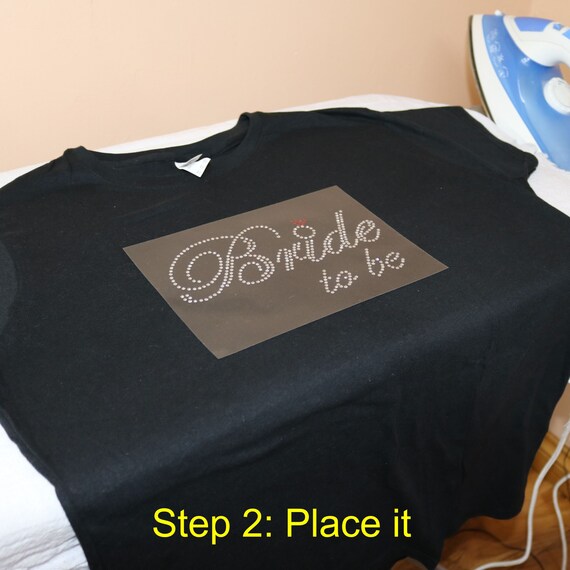 /"Granny of the Bride/" Party Rhinestone Transfer Hotfix Iron on with a Free Gift