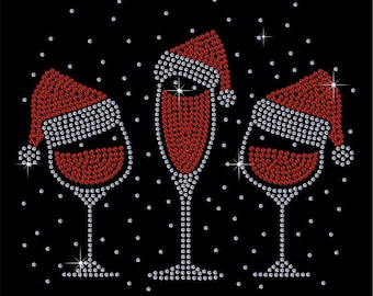 Free Gift With Transfer Merry Christmas Rhinestone/Diamante Iron - Foto 12