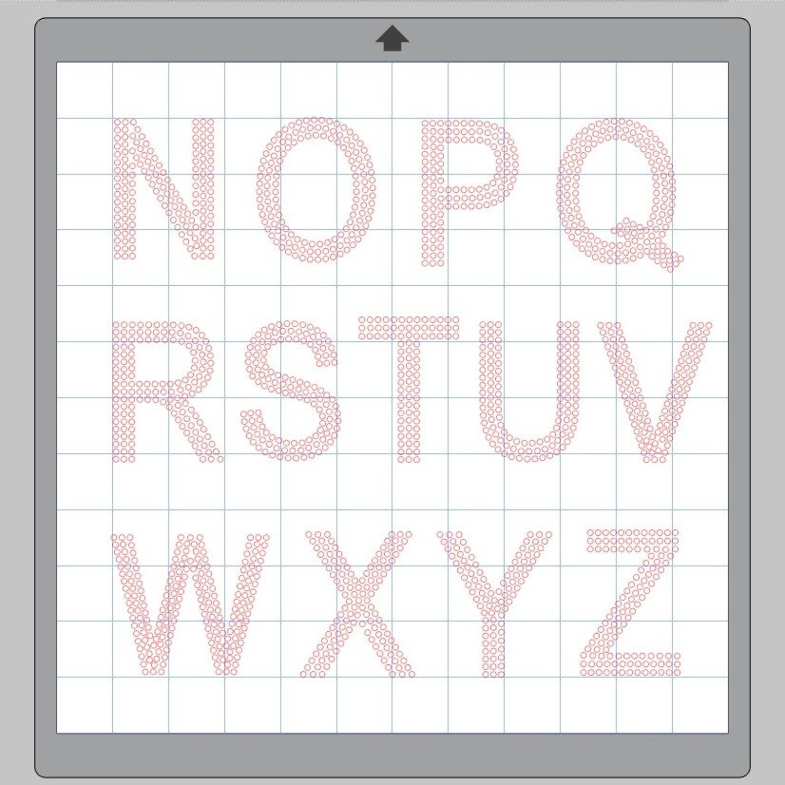 Download All 26 Letters 2.5 Inch High, Using SS6 Rhinestones in Capital ...